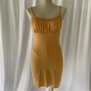 White Fox Tan Spaghetti Strap Dress